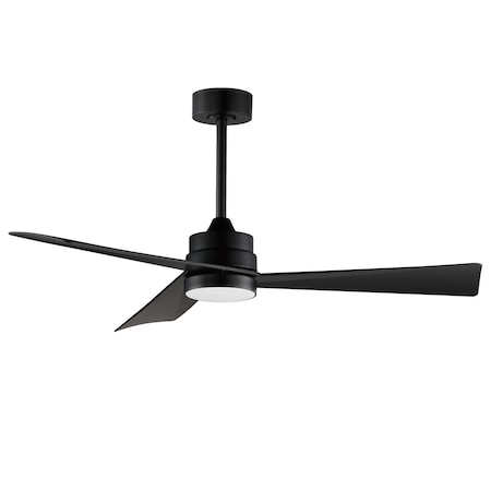 Maxim Lighting Vortex 52'' Outdoor Fan with LED Light Kit, Black 88847WTBK